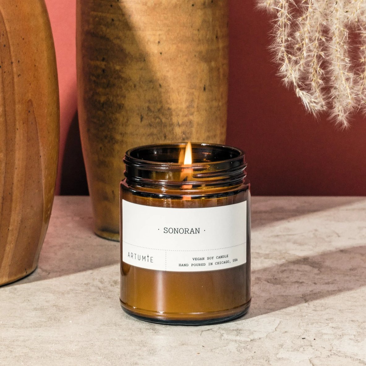 Artumie Candle Studio - Cedar + Thyme 16 oz Soy Candle